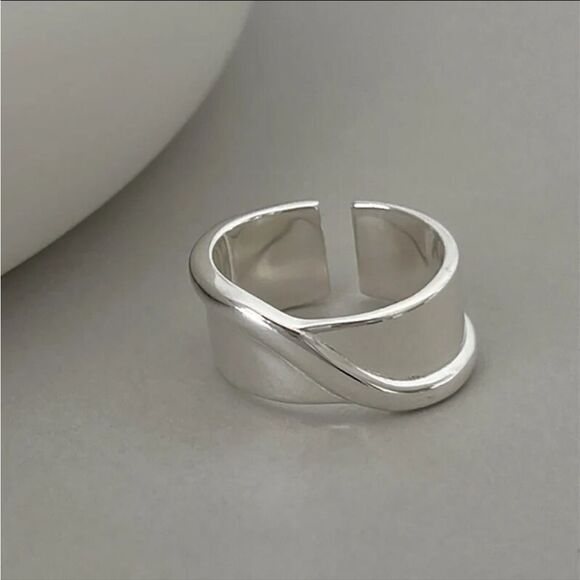 The Energy Band Ring in 925 silver adjustable - Picture 5 of 11